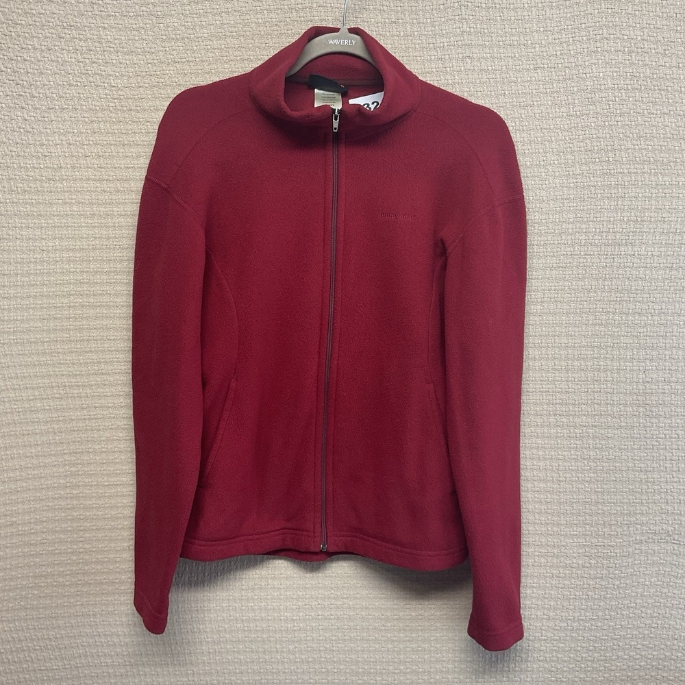 Patagonia Synchilla Full Zip Stand Collar Fleece Jacket Women's M Raspberry